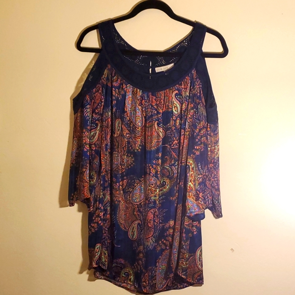 PRICE DROP! Pale Sky Maisel Cold Shoulder Top